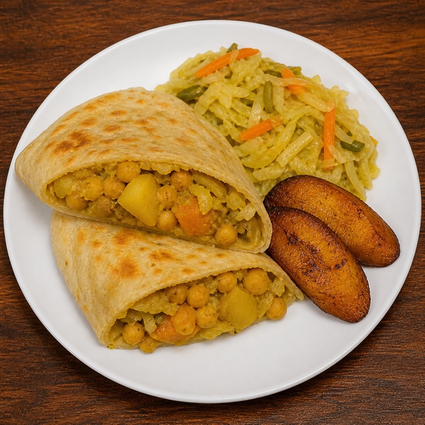 Vegetarian Roti Meal